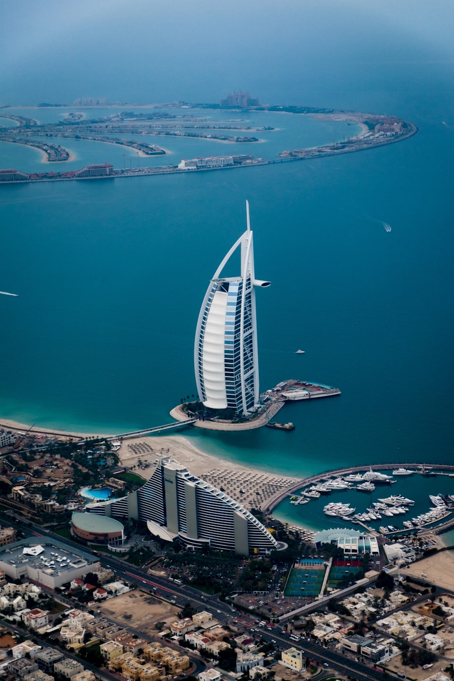 Dubai downtown skyline with modern towers